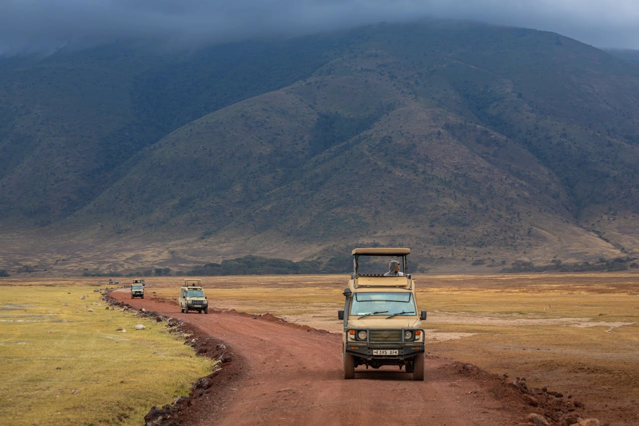 Ngorongoro Crater landscape seen during a Tanzania safari
