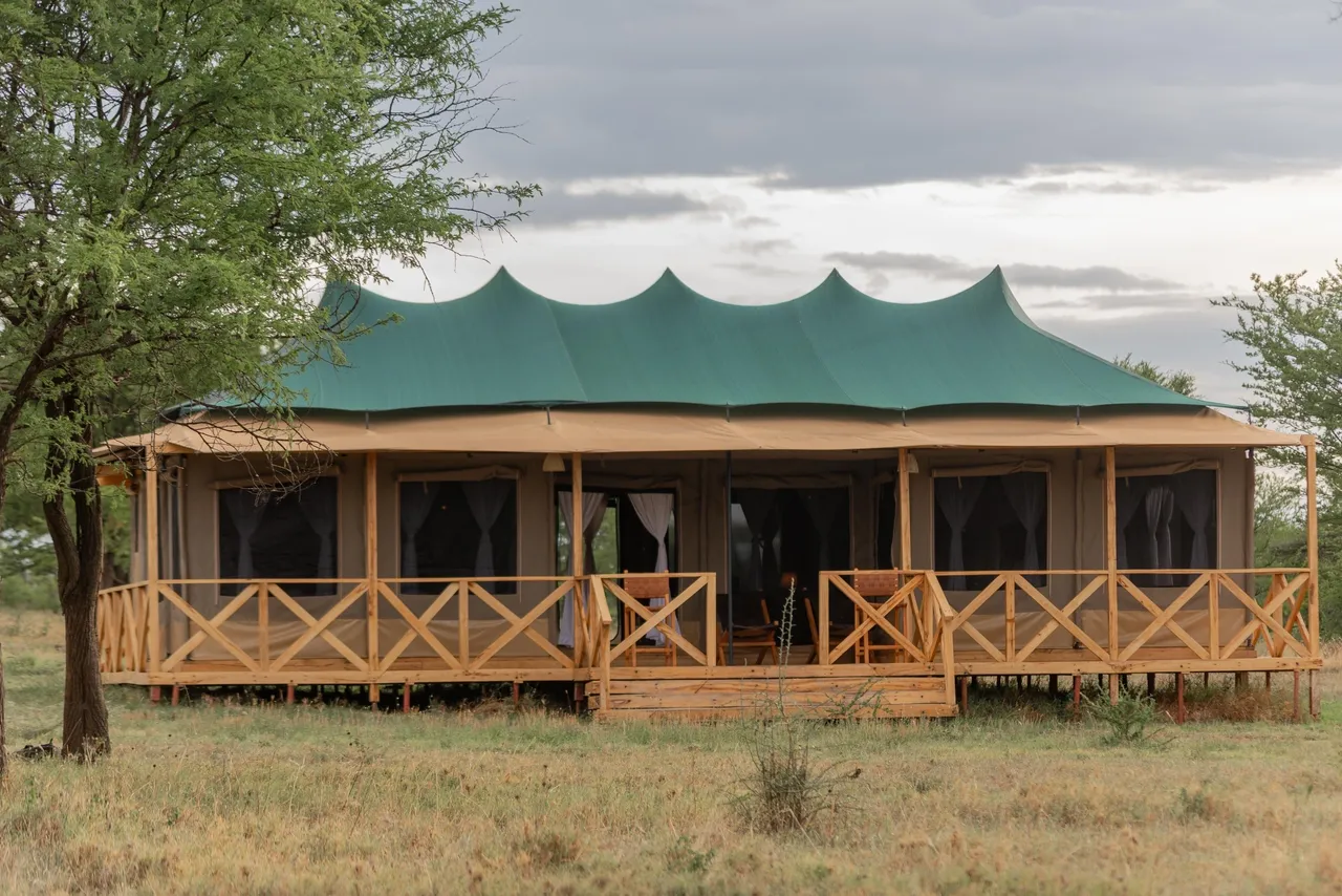 Central Serengeti camp image from an official accommodation website